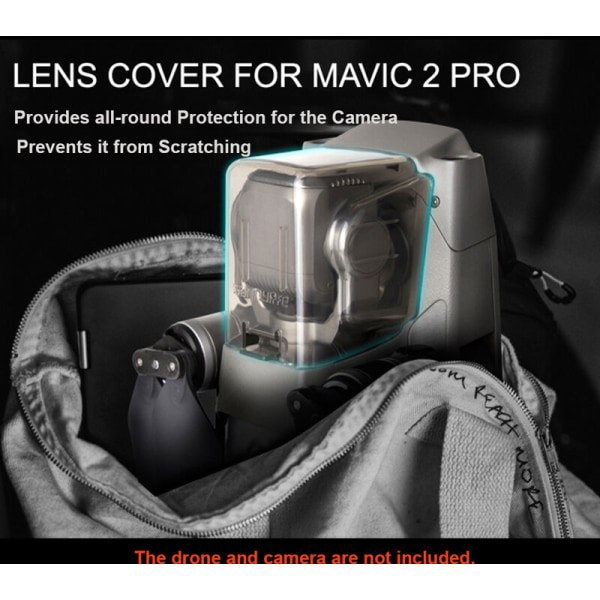 Sunnylife Gimbal Lock Lens Cover Kamera Protector Cap for DJI Mavic 2 Pro RC Drone Quadcopter, modell: Transparent