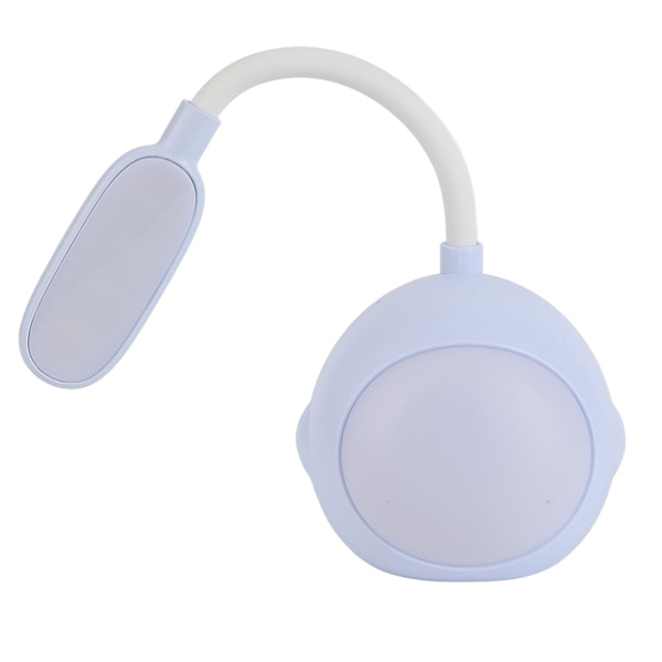 LED Skrivbordslampa med Batteri Flexibelt Ögonskydd Nattlampa USB-laddning för Sovrum Sovsal Blå