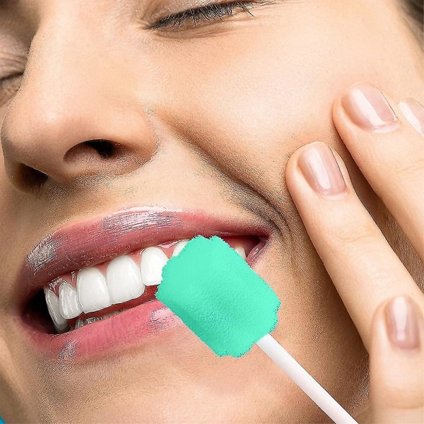 100 stk. Oral Svamp Steril Oral Sponge Oral Care Sponge Oral Care Green