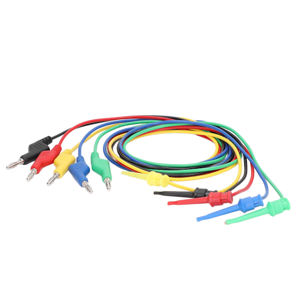 5 Styck Banantestledning Multi Meter Testkabel Kabelledning 30VAC 60VDC 15A för underhåll