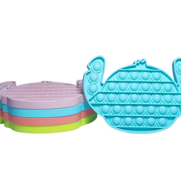 Push Bubble Sensory Squeezing Toy Silikon Dekompression Leksak Sensoriska Leksaker för barn och vuxna