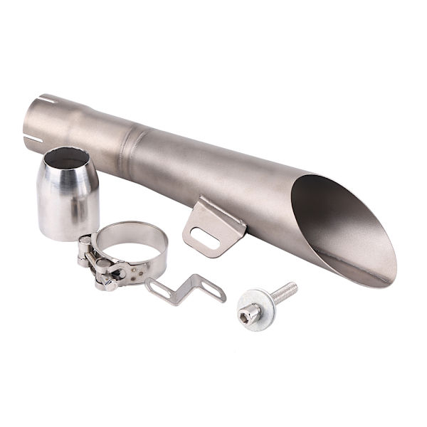 Rostfritt stål Universal Motorcykel Motocross Avgasljuddämpare Pipe Tip Titanium Färg