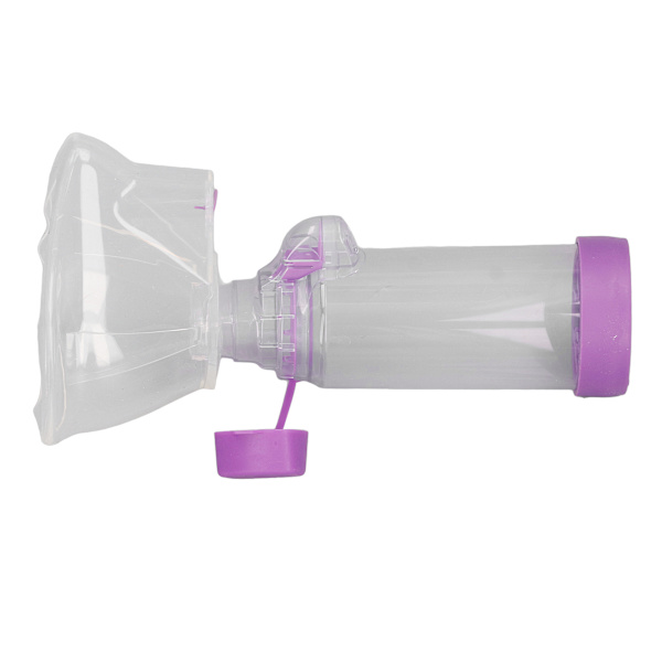 Inhalator Spacer 175ml Kapacitet Med Silikonbeskyttelse Klar Kammer Forseglings Aerosol Spacer til Medicin Absorption