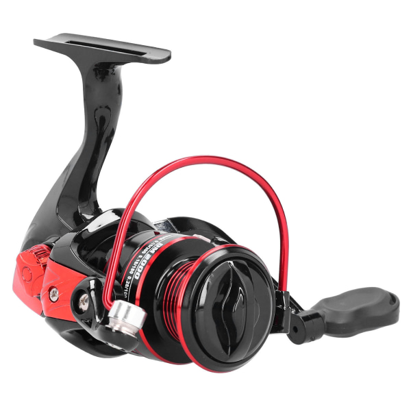 Metallsnurrrulle Sea Rod Lure Stenfiske Long Shot Reel Tackle Svart RödDM2000
