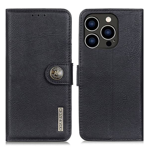 KHAZNEH Kompatibel med iPhone 16 Pro Max Deksel - Svart