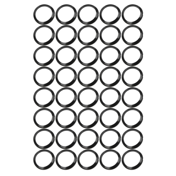 40 stk silikonviklingssjekk dekorasjonsring Trimadapter for fiskestangbyggdeler 21MM