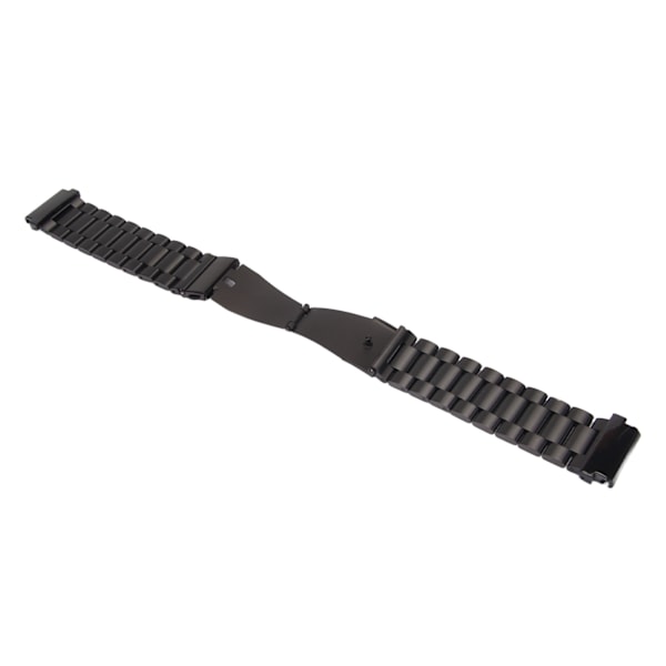 Urrem i rustfrit stål Quick Release urremtilbehør 22 mm pasform til Amazfit Falcon Smart Watch Sort