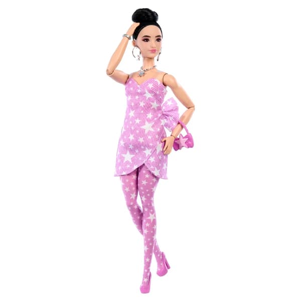 Barbie Deluxe Style Docka Rosa Denim Asiatisk no11 Multifärg Tyg, Plast