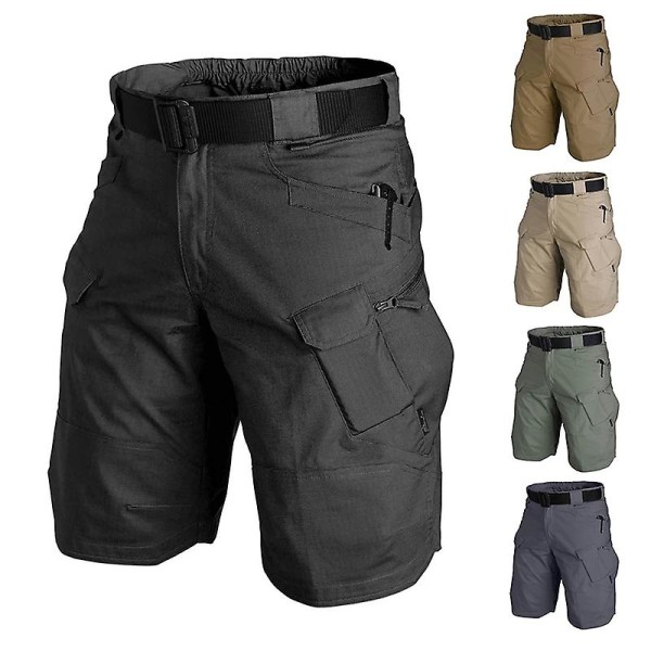 Herr Urban Military Tactical Shorts utomhus Vattentät, slitstark Cargo Shorts Quick Dry Multi Pocket Plus