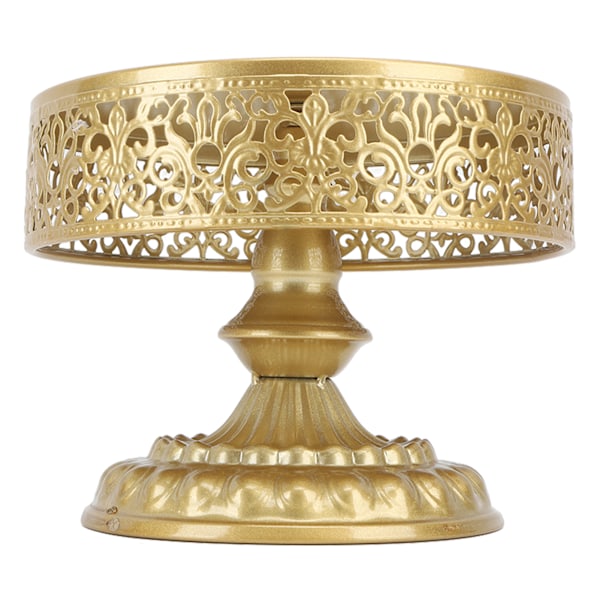 Dessertstativ Gyllen kakefat Spissdesign Enkel montering Rund godterisjarm for Party S