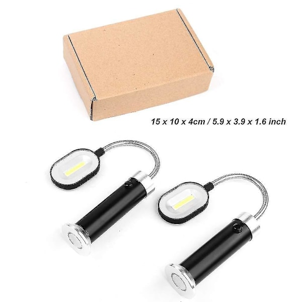Magnetisk Base 360 Graders Justerbar LED Grill Lys - 2 Pakk