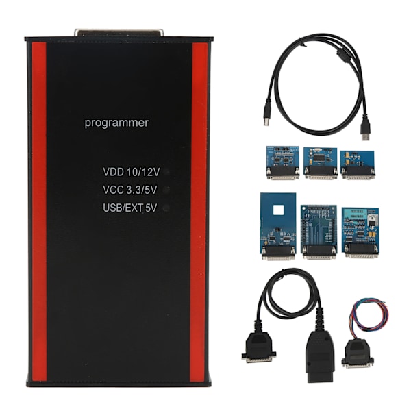 för Iprog+ Pro V86 ECU Programmerare IMMO Kilometerkorrigering Bildiagnosscanners med adaptrar för bil