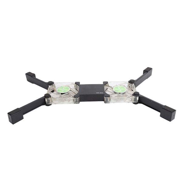 Bærbar Kjøleplate for Laptop USB Foldbar Radiator Kjøler Stativ Lys Bærbar med AntiSkli Mount (Svart)