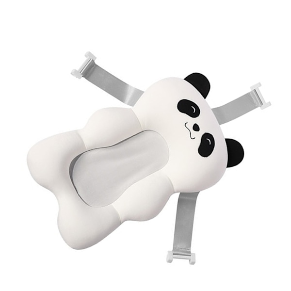 Upphängningsdyna för babybad Nyfödd spädbarnssäker halkfri kudde Universal tvätttillbehör Vit panda