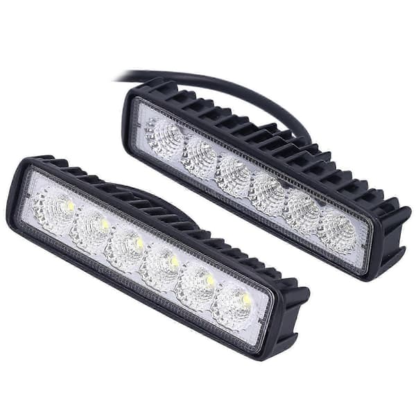 2 st LED-arbetslampor 18W IP67 vattentät aluminiumlegering universalmodifiering för bil