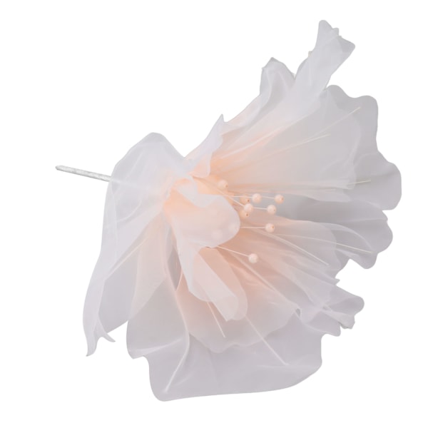 Gazeblomme 19,7 tommer i diameter Bløde lyse farver Lys genanvendelig håndlavet organza blomst til bryllupsfotografering Familie Rosa