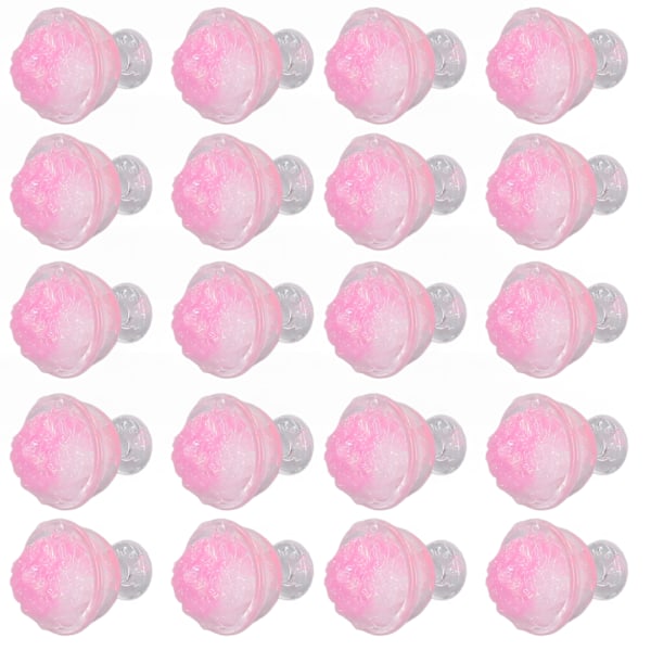 20 stk 1:12 Dukkehuss Smoothie DIY Sjov Simuleret Miniature Smoothie Dukkehuss Dekoration Tilbehør Rosa