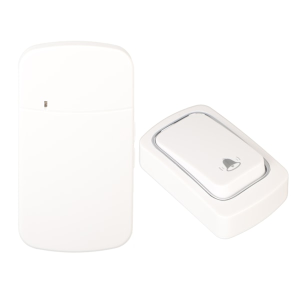 Trådlös dörrklocka Självdriven dörrklocka Voice Intercom ABS Hål Fri installation för hemrum EU-kontakt 100-230V