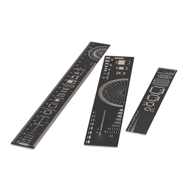 PCB Engineering linjal Multifunktionell 3 storlekar Standardskala linjal för elektroniska ingenjörer