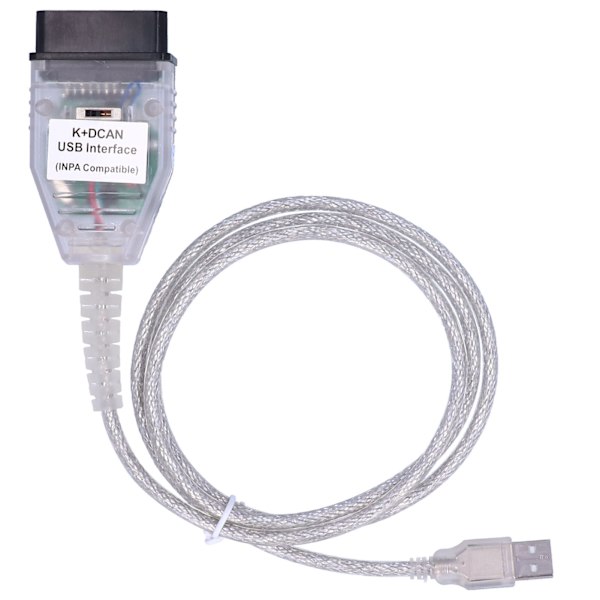 1224V OBD-kabeladapter med strömbrytare för K+CAN K+DCAN Bilfelsdiagnostikverktyg