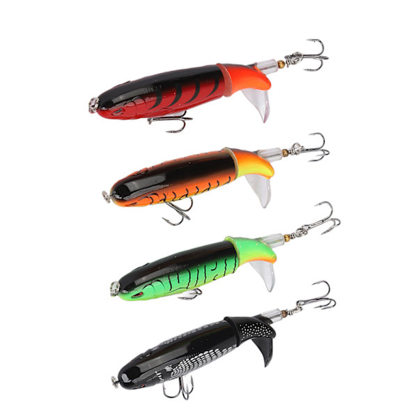 4 stk 13g Pen Flydende Lokkepropelstruktur Realistisk Lokkepropel Vandoverfladetraktor til Fiskeri