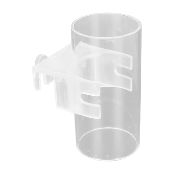 Akvarium fiskefôringsrør Transparent akryl Justerbar fiskefôring Flytende fôringskål