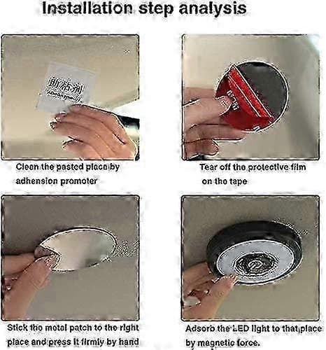 2026 Egnet universel USB-genopladelig LED-lampe Bilinteriør LED-bagagerumsbelysning