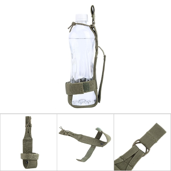 Vandring Camping vannflaskebelte Justerbart belte for vannflaskeholder (Army Green)