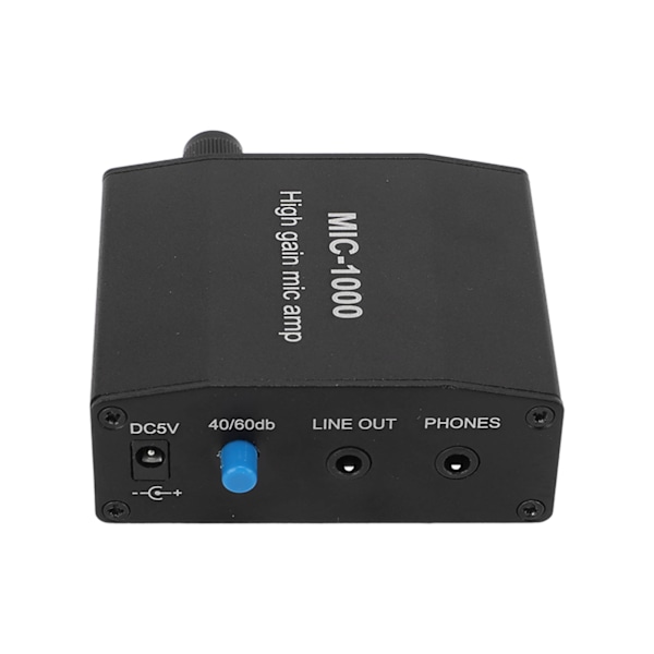 Mikrofonförstärkare Mic Audio Amp High Gain 1000 Times Amplification Accessory Set Kit