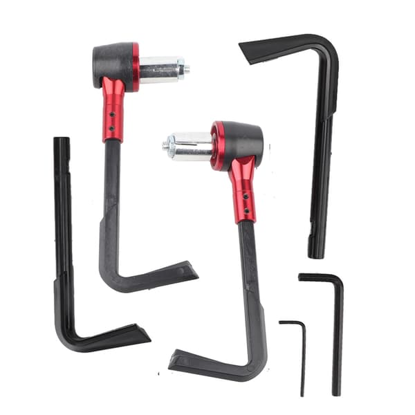 CNC Motorcycle Handlebar Guards Brake Levers Protect Guard Motorcycle Protection Handlebar (Red)