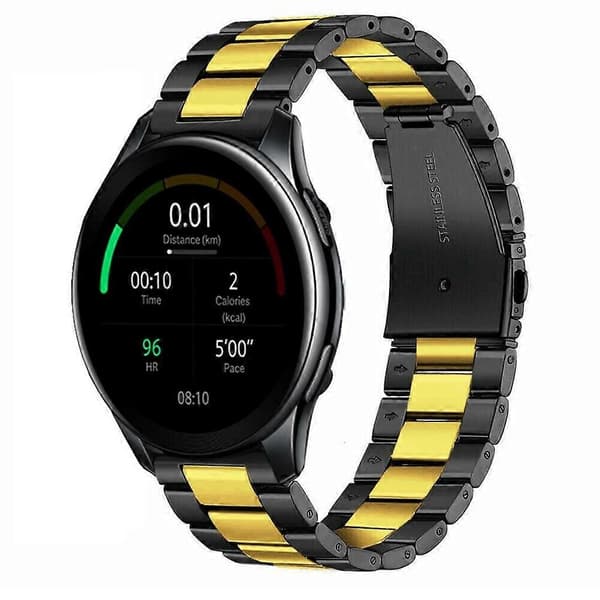 Armbånd i rustfritt stål til OnePlus klokkearmbånd Musta