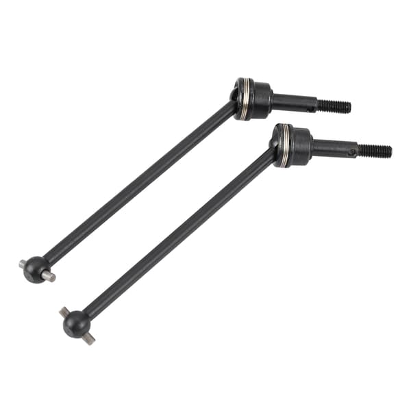 2 stk. Metal Forreste Bageste Universal Drivaksel til HIMOTO E10MTL E10MT E10BP 1/10 RC Bil (Sort)