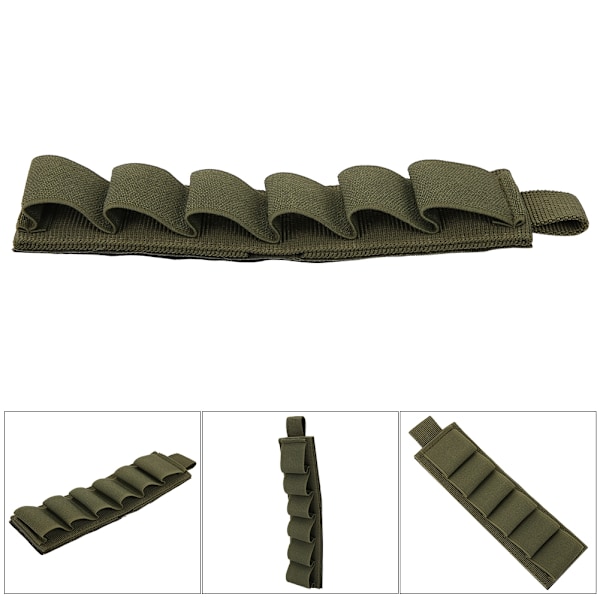 Multifunktionell Tactical Shotgun Shell Pouch Ammo Holder Pouch Jakttillbehör Army Green