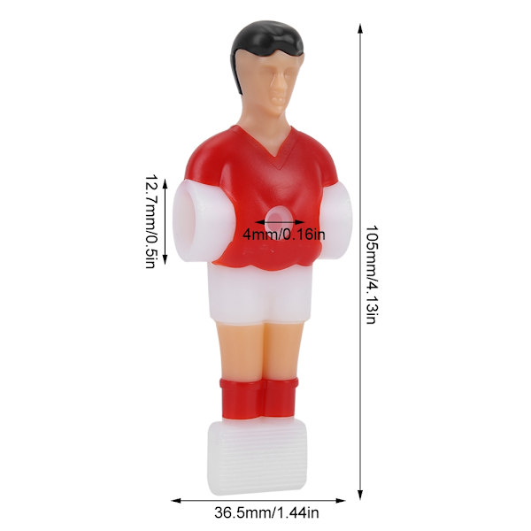 Fotbollsspelare Fotbollsspel Mini Humanoid Plast Doll Bord Fotbollsmaskin Tillbehör