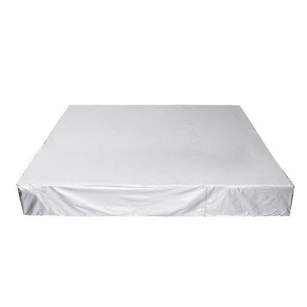 Vedenpitävä ja pölynkestävä kylpyammeen kansi sisä- ja ulkokäyttöön uima-altaalle 244*244*90cm Hopea