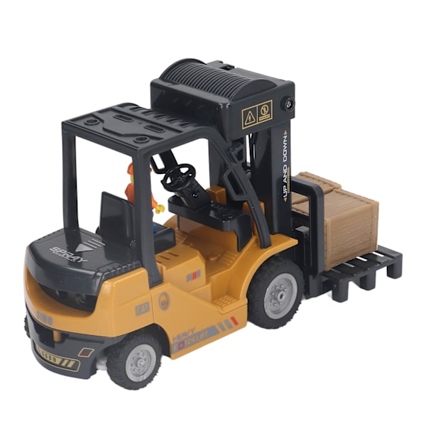 1:24 Fjärrkontroll Gaffeltruck Professionell Fullfunktionell Ljud och Lättlegering Gaffeltruck Byggleksak