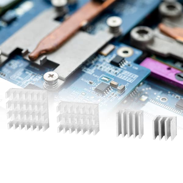 20 stk. Aluminium Køleplade CPU Radiator med Klæbemiddel til Raspberry Pi 2/3/4 3b 4B