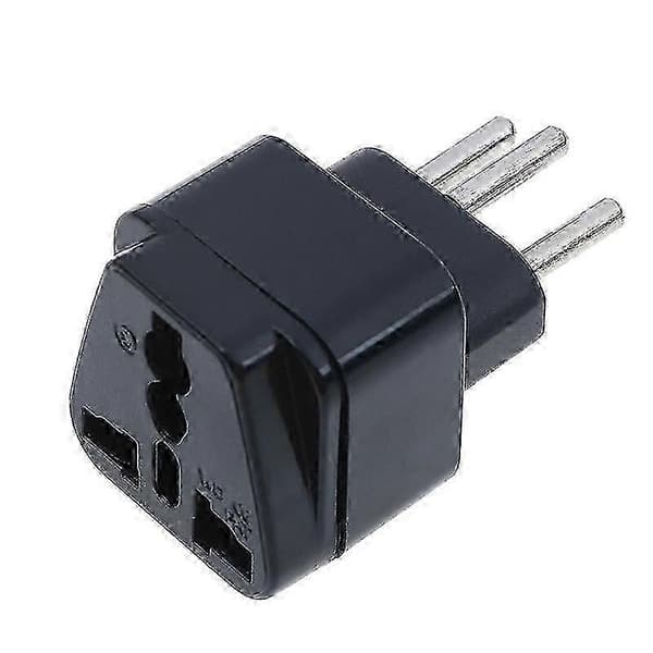 Universal /us/eu til Sveits sveitsisk strømadapter Kompatibel med strømkontakt Black 1pc