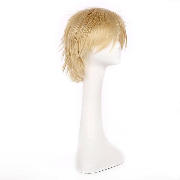 Anime Cosplay Peruukki Lyhyt Suora Peruukki Blond