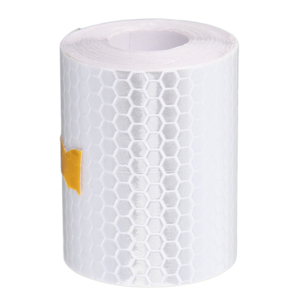 3 meter * 5 cm bilkaross reflekterende tapedekaler Sikkerhedsadvarsel Dekal Trim (hvid)