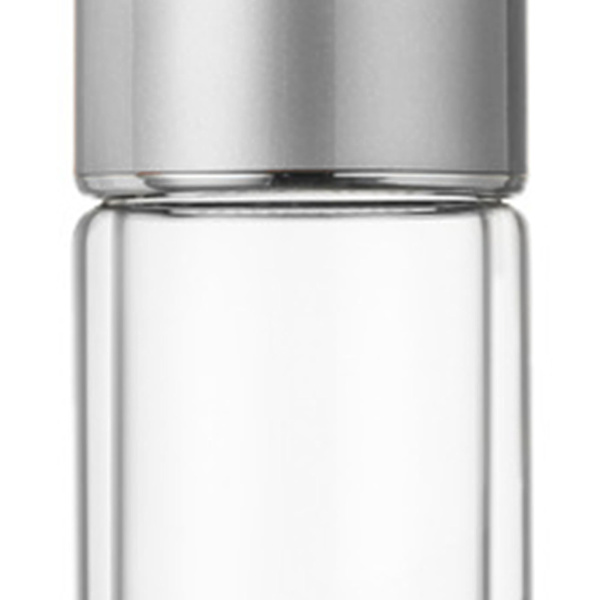 Te-infuusiopullo 420 ml kaksoiskerros ruostumattomasta teräksestä Vuotamaton lasivettpullo toimistoon matkoille Kotiin