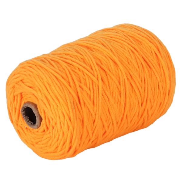 Tuftgarn Orange 400m Lång 0,5cm Bred Krympresistent Bomull Polyester Mattstickgarn för Hantverk DIY Vävning