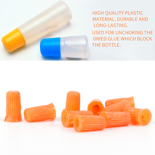 10pcs Eyelash Glue Bottle Plug Blocking Needle for Eyelash Extension Tool