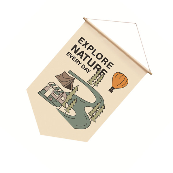 Camping Trädgårdsflagga Polyester väderbeständig campingbanner för utomhuspicknickdekoration 30x45cm/11,8x17,7in LY022 DM WJGQ1510