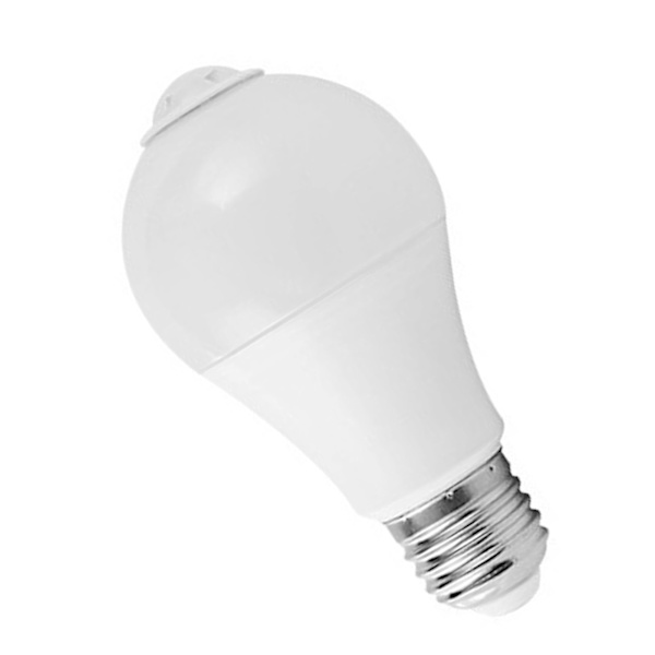 LED rörelsesensor glödlampa E27 gängad bajonett 9W infraröd Smart Body rörelsesensor glödlampa för hall