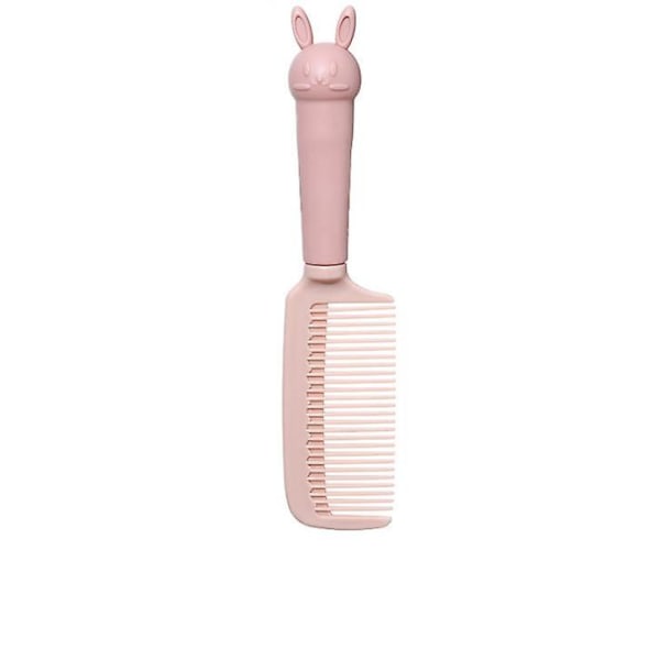 Søt kaninstil frisørkam Plast tegneserie hårkam Studentkam Pink