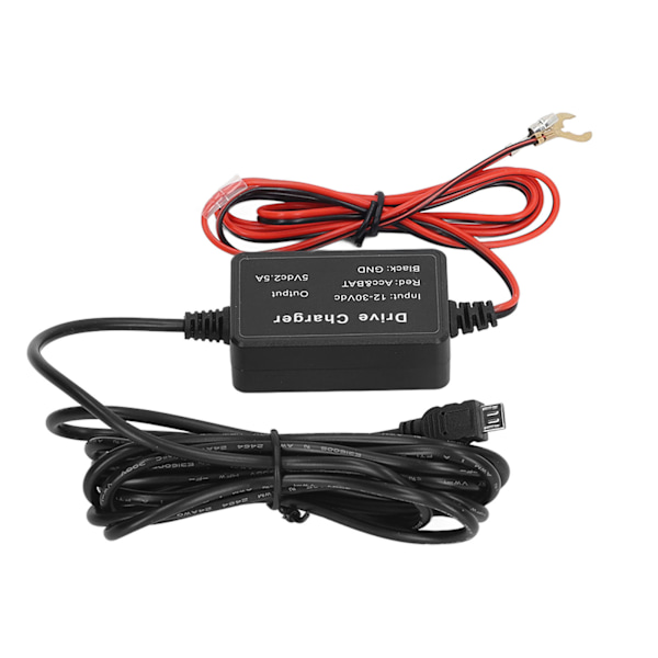 Dash Cam Hardwire Kit Hög säkerhet 24h övervakning för spegelkamera GPS Navigator Radar Detektor MICRO