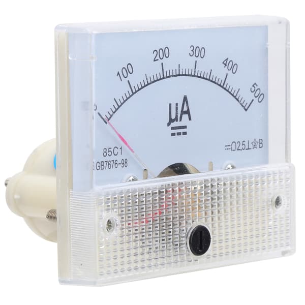 85C1 DC 0~500UA ABS Pege Amperemeter Panel Høj Præcision Strømmåler