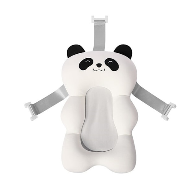 Upphängningsdyna för babybad Nyfödd spädbarnssäker halkfri kudde Universal tvätttillbehör Vit panda