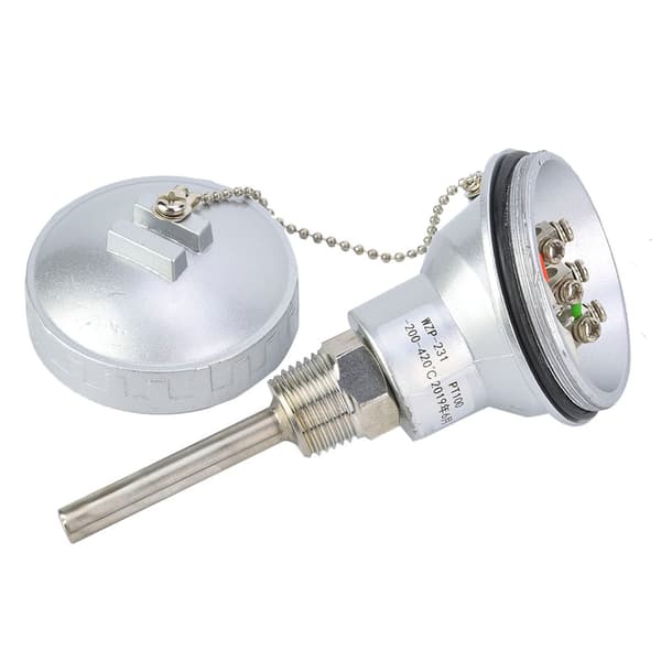 RTD PT100 Temperatursensor Probe 1/2\" NPT Gjenge Termoelement Terminalhode (PT 50mm)